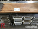 Bakeryworktable / -Bench About 400 Cm Incl. Various Ingredient Containers Workingbench