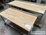 Bakeryworktable / -bench about 190 cm on castors - Workingbench