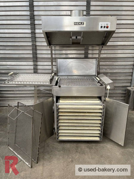 Esback / Koehler Grease Baking Station Deep-Fat-Fryer Size 48 Incl. Riehle Mobile Steamhood